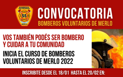 INSCRIBITE EN EL CURSO DE BOMBEROS VOLUNTARIOS DE MERLO