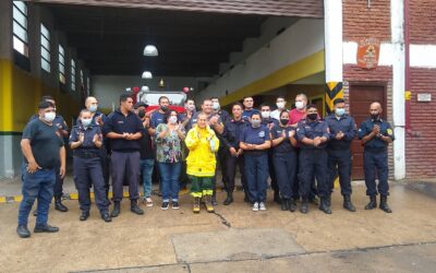 RECIBIMOS A NUESTROS BOMBEROS VOLUNTARIOS DESDE CORRIENTES